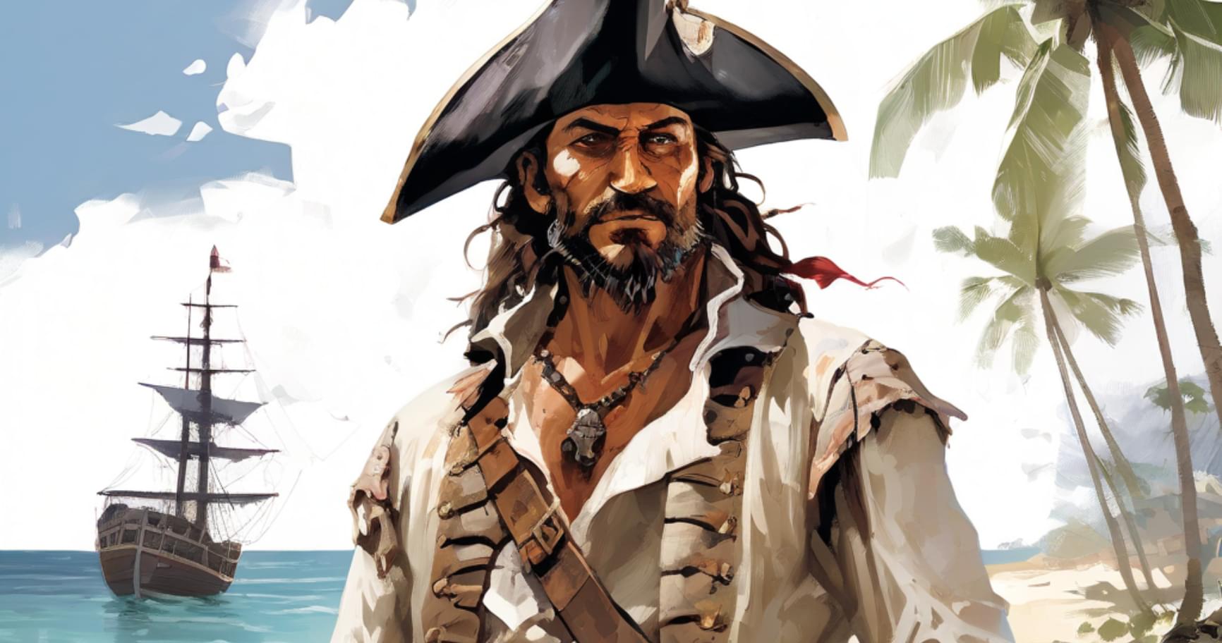 A Cayman pirate dressed in traditional attire, symbolizing the vibrant legacy of Cayman Islands Pirate Week