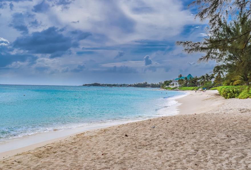 Quiet beach on Grand Cayman, perfect for peaceful moments during the low season