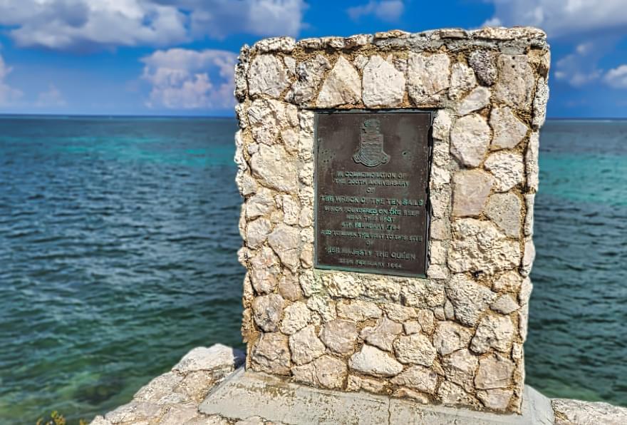 A historic stone frame with ocean views in the East End, featured on the Grand Cayman map