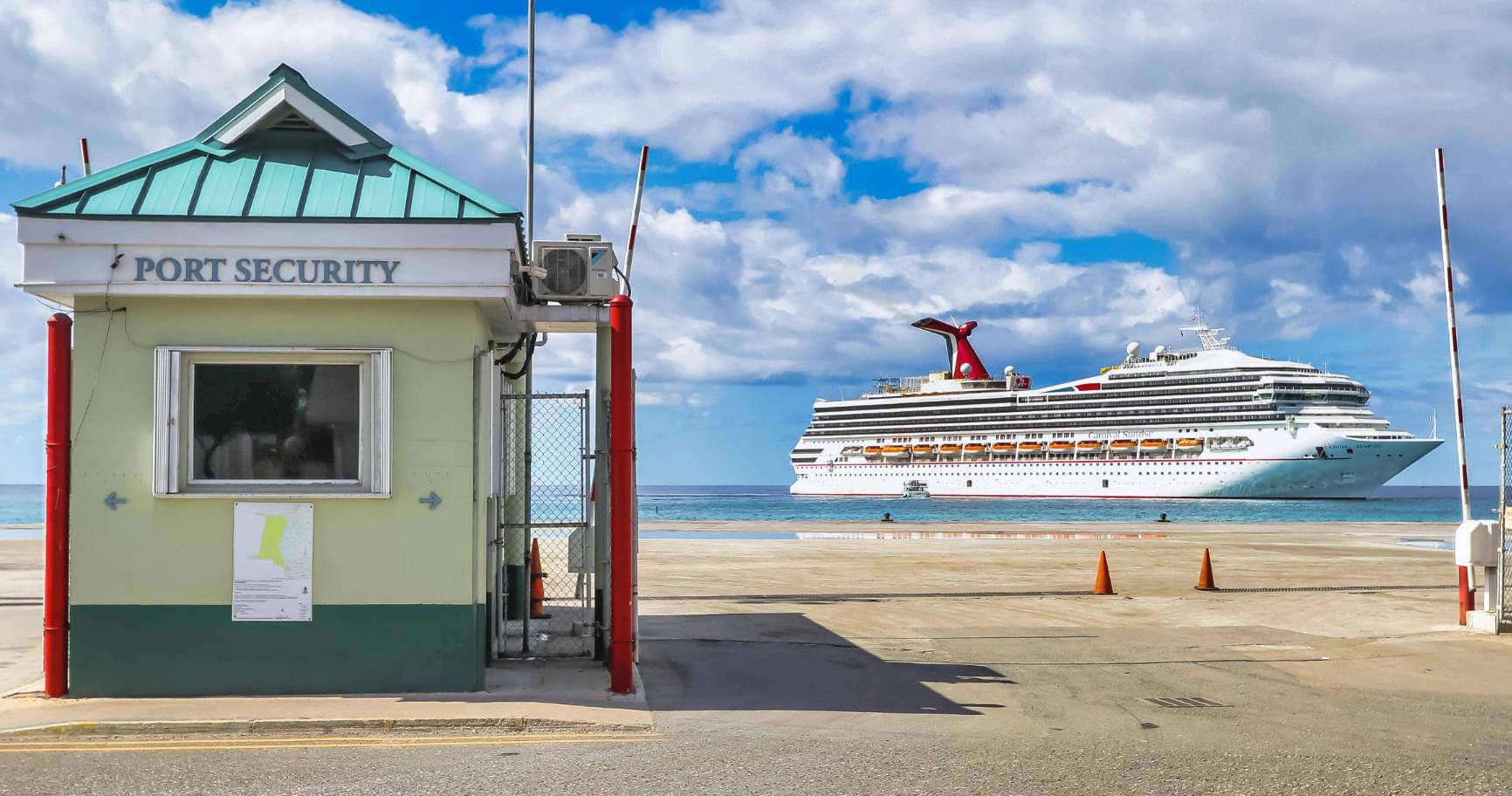 The cruise terminal at George Town in Grand Cayman is a popular alternative to flying