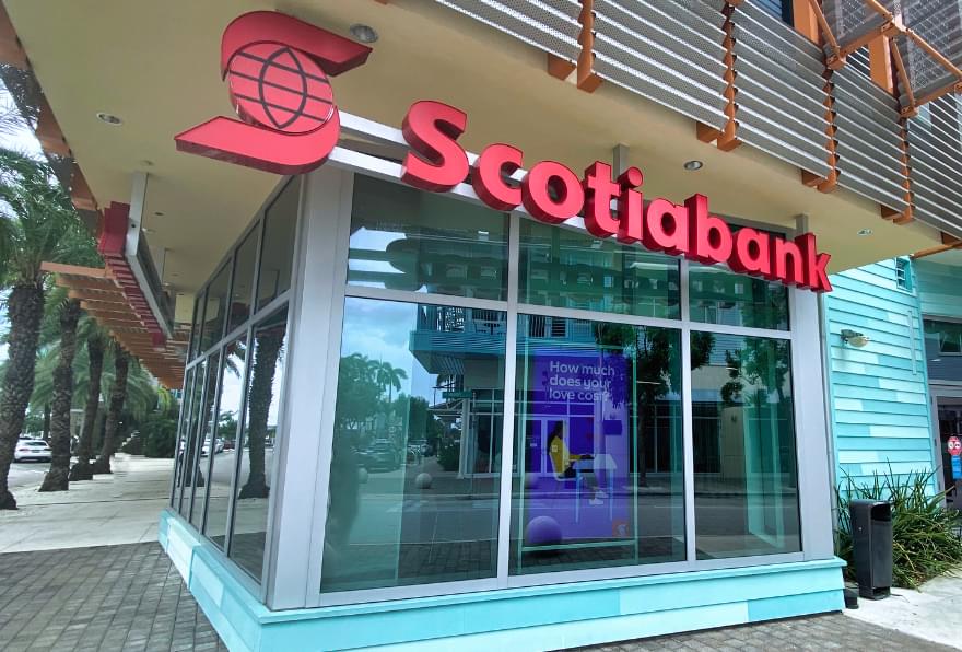 Scotiabank branch in Grand Cayman provides retail banking services