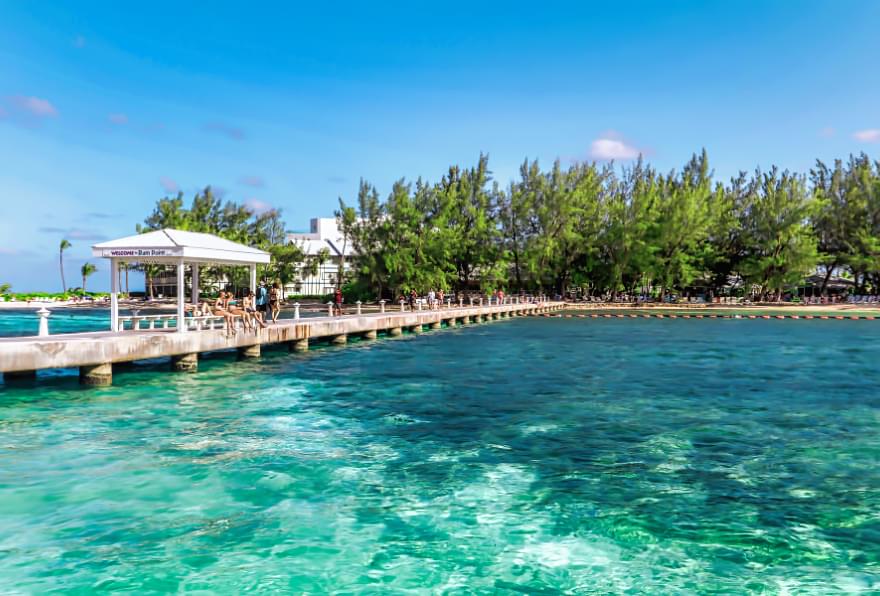 Rum Point beachfront has calm waters and features things to do in the Cayman Islands.