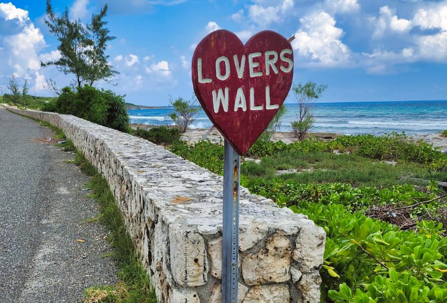 Lovers Wall Grand Cayman, offering scenic ocean views and romantic things to do in Grand Cayman.