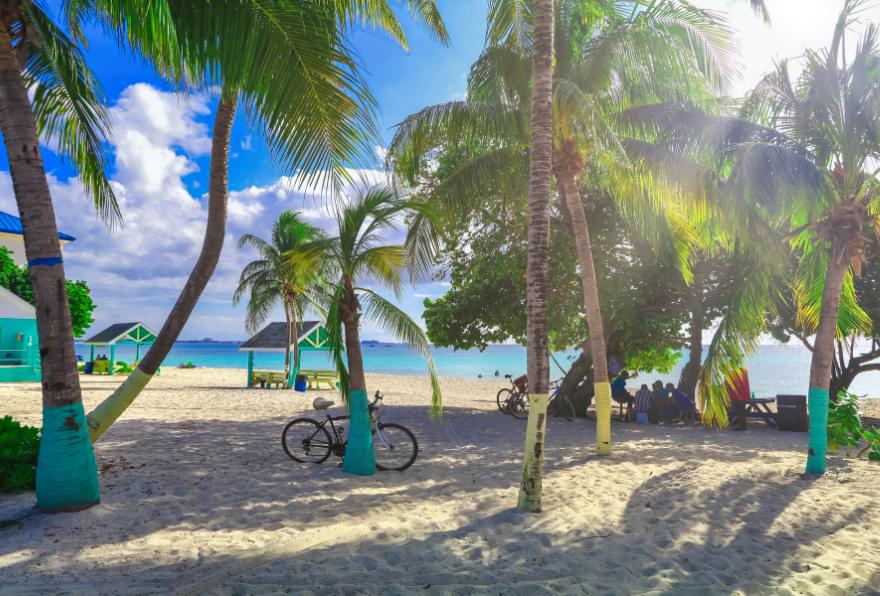 Tranquil setting at West Bay Public Beach, a quiet alternative near 7 Mile Beach Grand Cayman