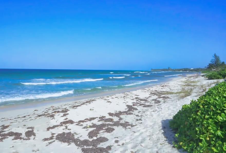 Old Man Bay Beach, a quiet and natural stretch of shoreline on Grand Cayman’s northern coast