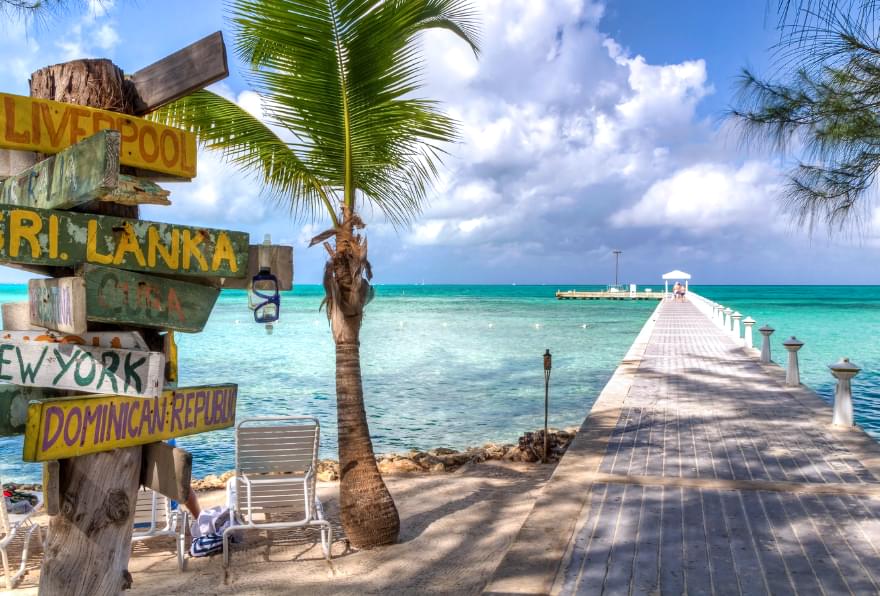 Rum Point pier in Grand Cayman, offering serene views and relaxed excursions Grand Cayman