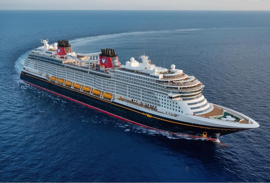 Disney Cruise ship near Grand Cayman, offering magical Disney's grand cayman excursions