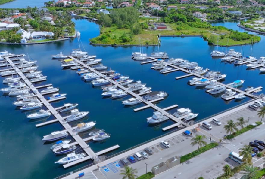 Cayman Islands Yacht Club, a key starting point for Grand Cayman private boat charters