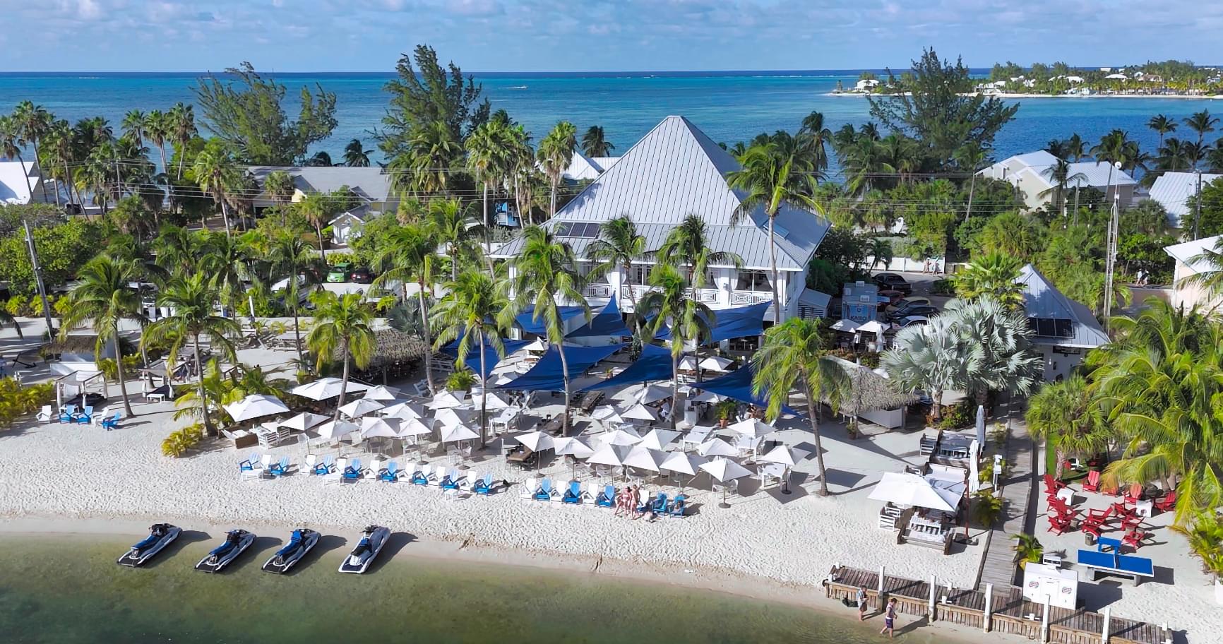 Vibrant atmosphere at Kaibo Beach Bar, a highlight of private yacht adventures in Cayman