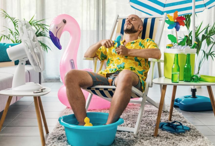 Stylish tropical decorations, creating a perfect vibe for a safe boat excursion