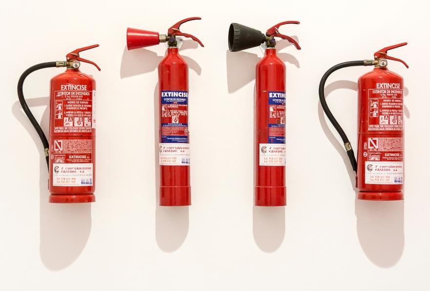 Fire extinguishers onboard, ensuring emergency preparedness on boat charters