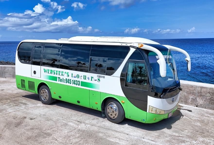 Shuttle bus provides convenient transport for guests visiting the Turtle Center.