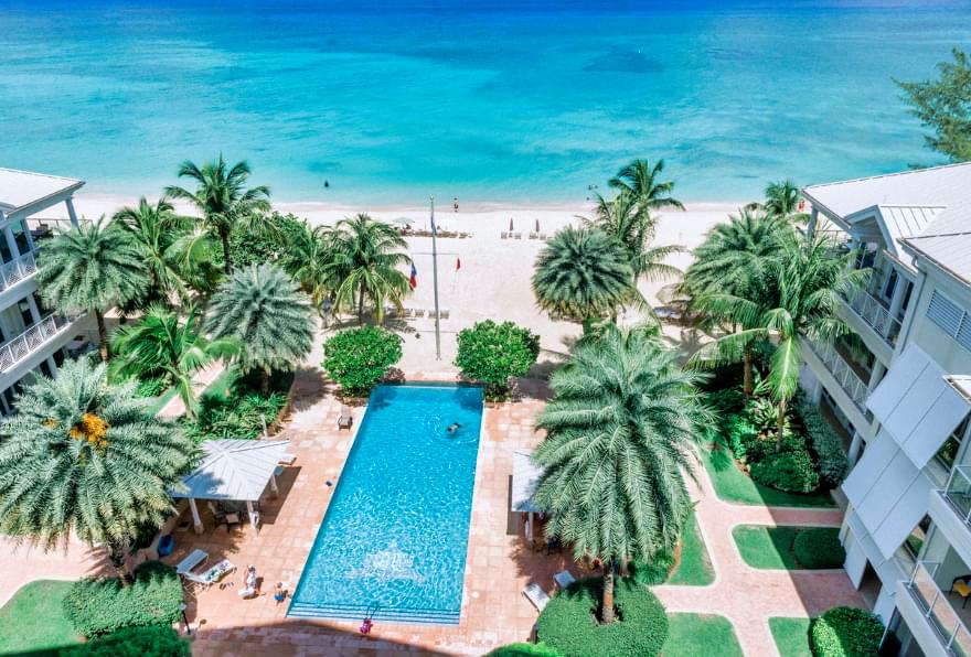 Intimate beachfront scene at Caribbean Club, ideal for a romantic wedding ceremony