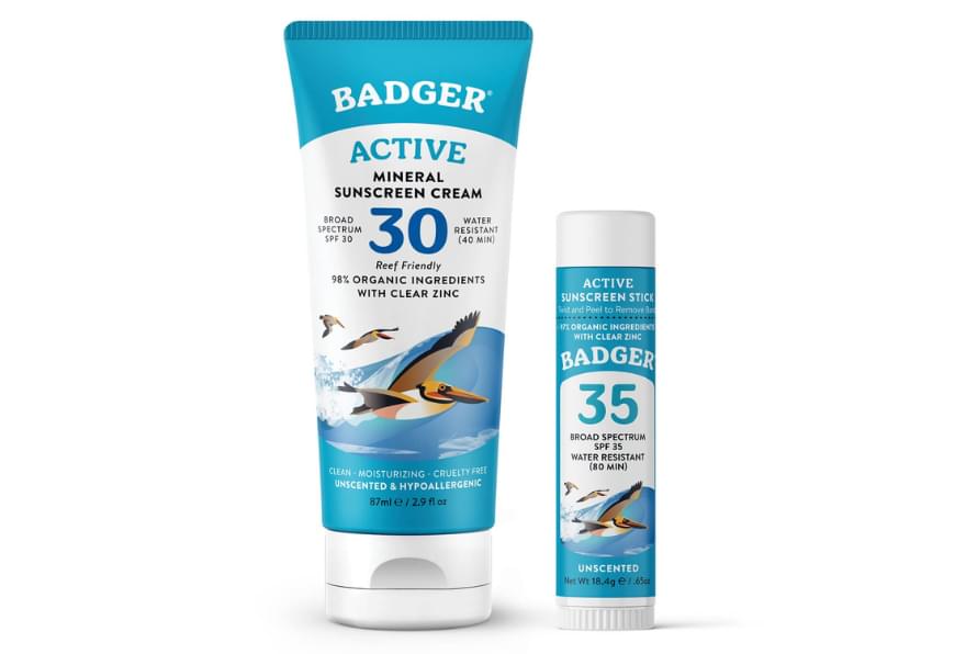 Badger Sport Mineral Sunscreen SPF 35, eco-friendly and a reef safe sunscreen hawaii compliant product
