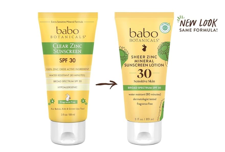 Babo Botanicals Clear Zinc Sunscreen SPF 30, enriched with organic sunflower oil, a best reef safe sunscreen