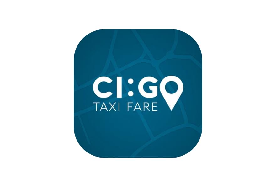 CI:GO Taxi Fare app logo for estimating taxi fares in the Cayman Islands