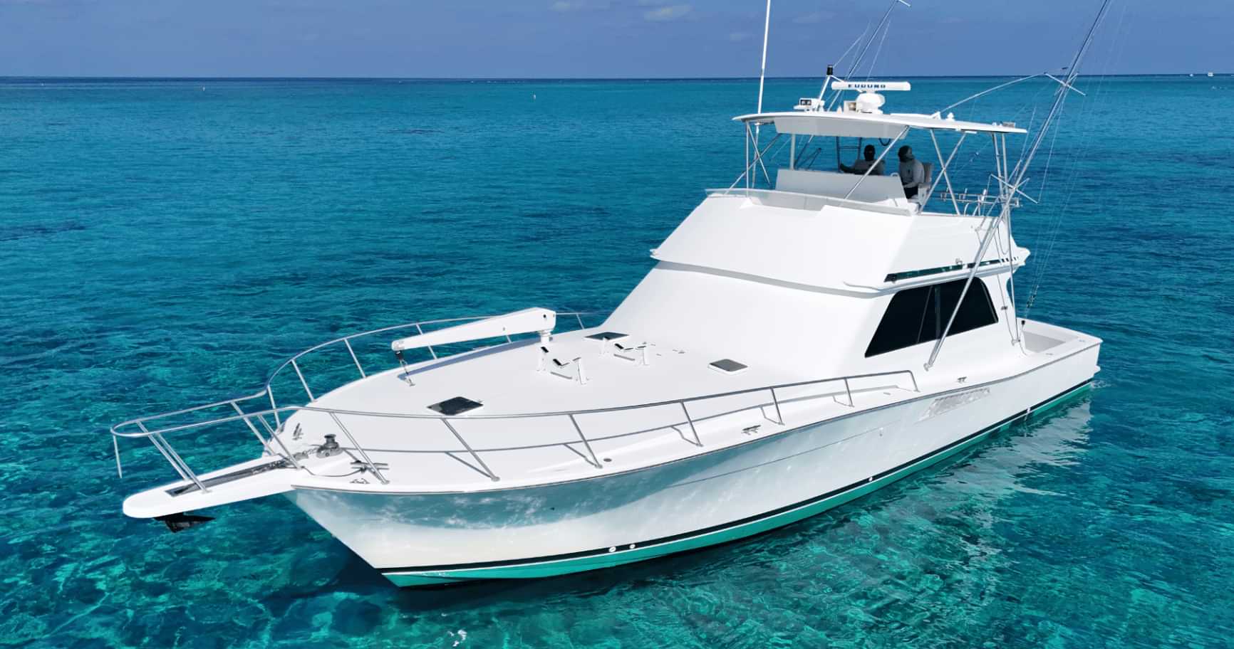 57ft viking yacht for deep sea fishing in grand cayman